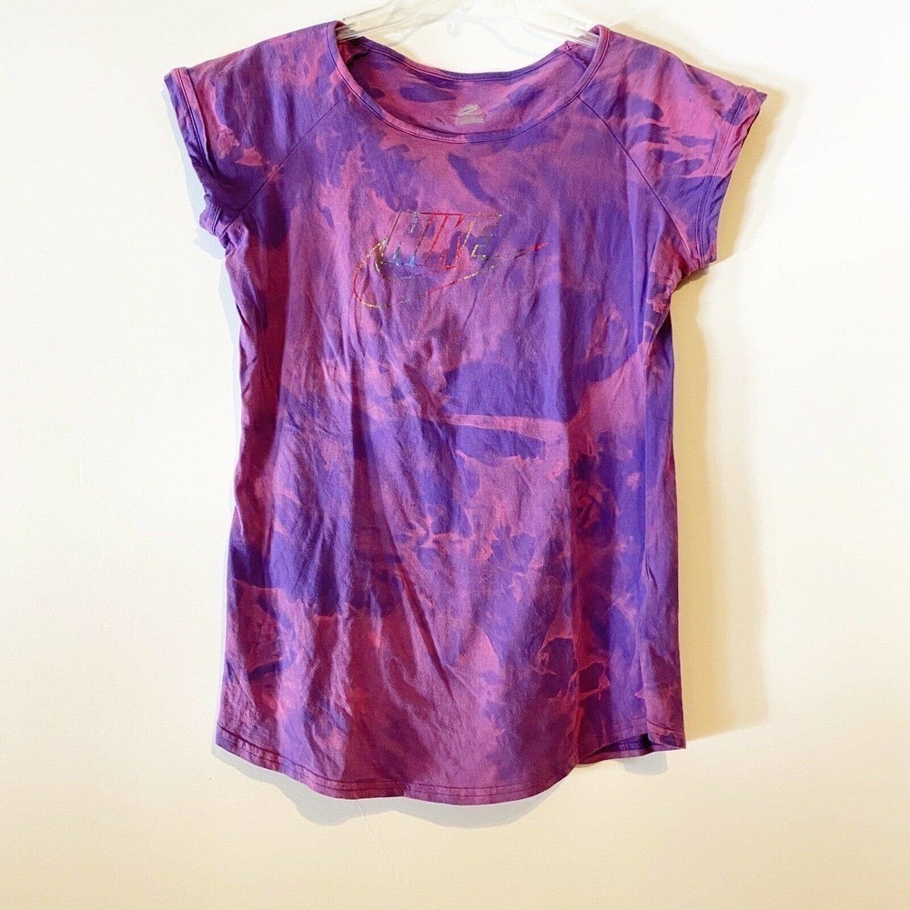 Nike Graphic T-shirt Sportswear Bleach Dye DIY XL